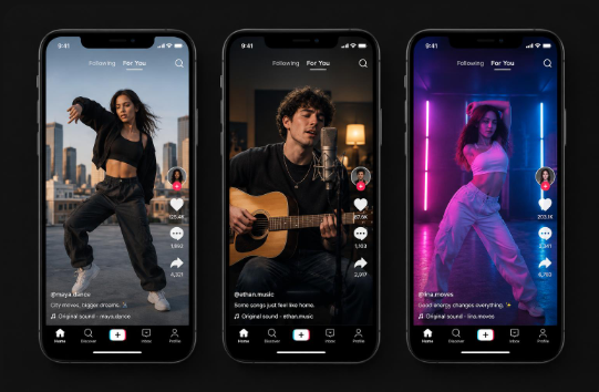 TikTok videos featuring artists promoting music
